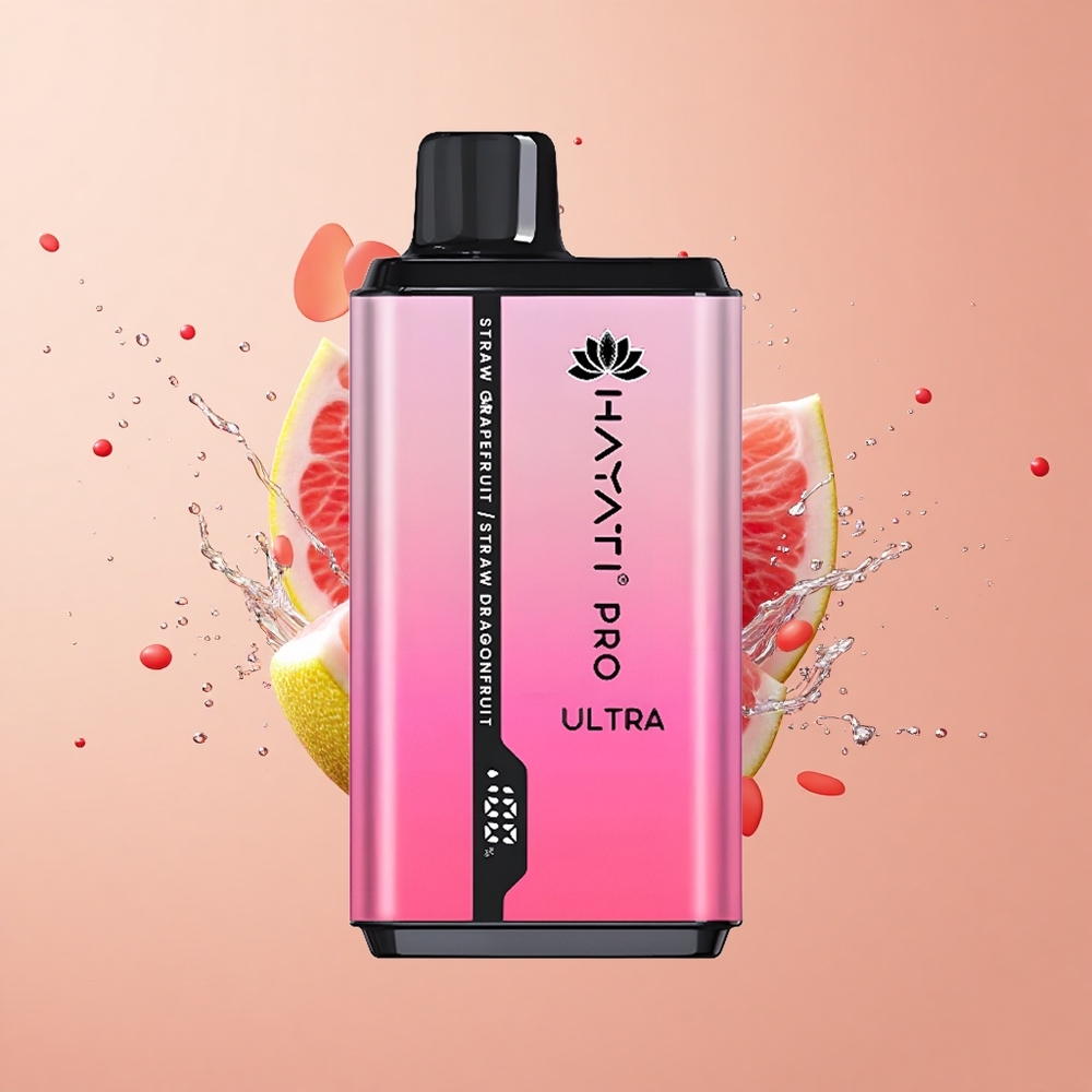 Hayati Pro Ultra 15000 Morango Toranja Morango Pitaya 49 Sabores 12ml