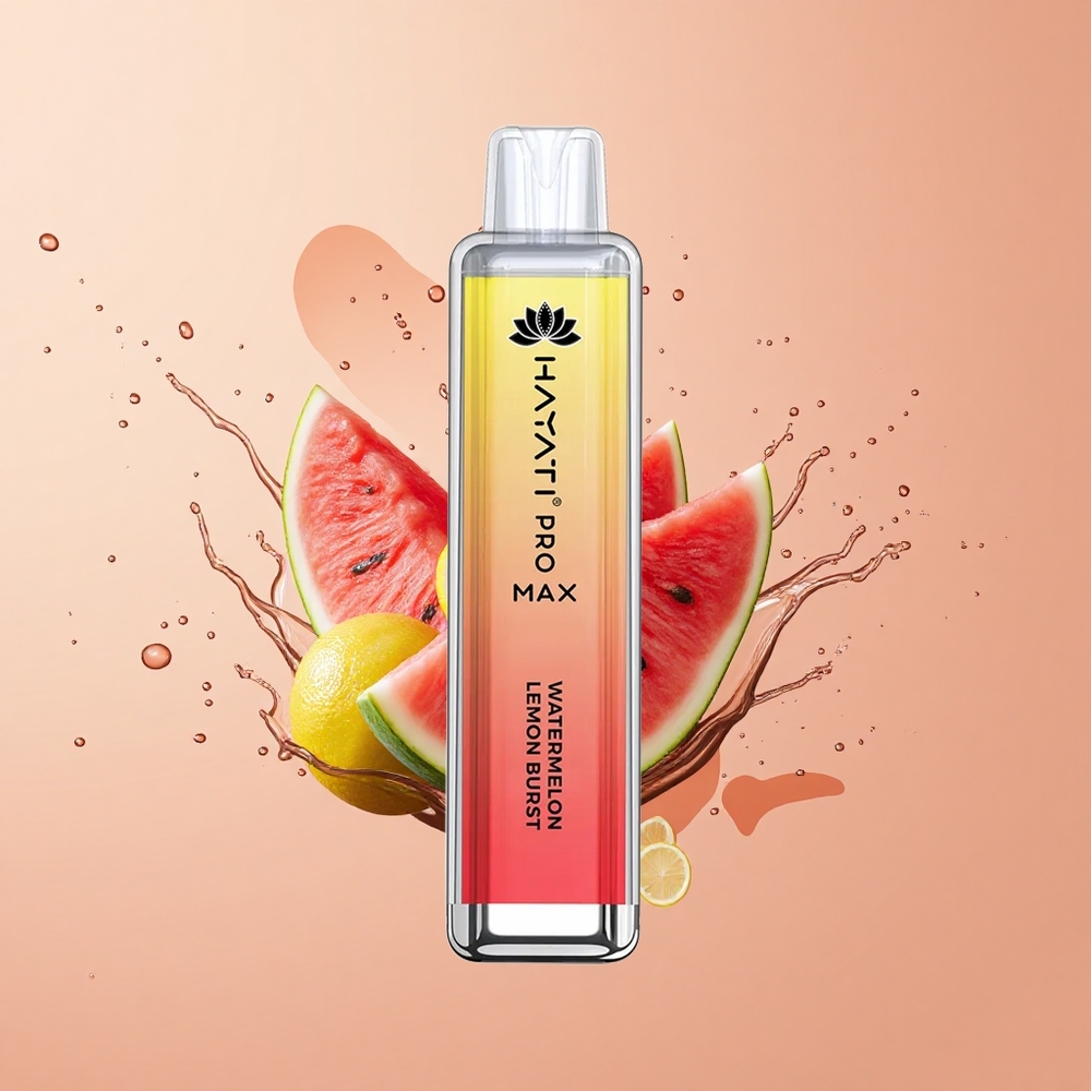 Hayati Pro Max 4000 Explosão de Melancia Limão com Bateria Recarregável e LED