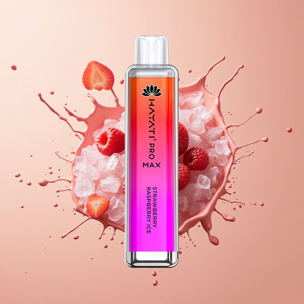 Hayati Pro Max 4000 Gelado de Morango e Framboesa com 2 de Nicotina e LED