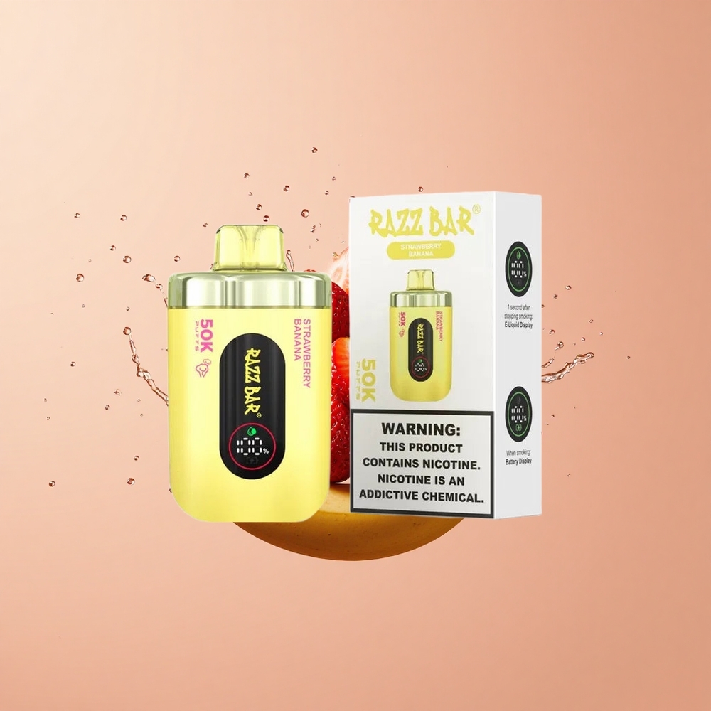 Razz Bar 50K Morango Banana 1.0 Ohm 2% Nic