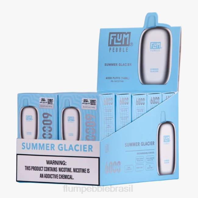 FLUM PEBBLES 6.000 baforadas 10 pacotes geleira de verão 828A81 | FLUM PEBBLE BRASIL