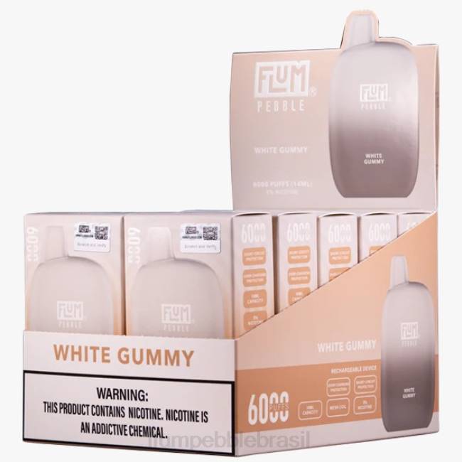 FLUM PEBBLES 6.000 baforadas 10 pacotes goma branca 828A88 | FLUM PEBBLE VAPE REVIEW