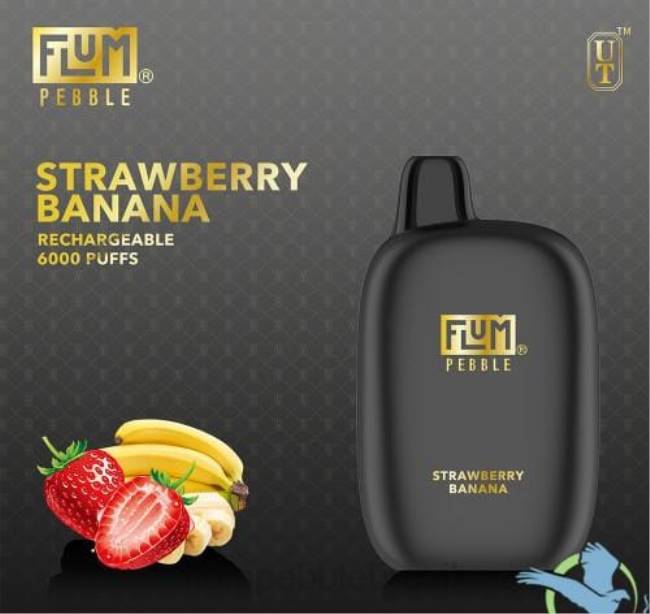 FLUM PEBBLES 6.000 baforadas morango banana 828A70 | FLUM PEBBLE VAPE NEAR ME