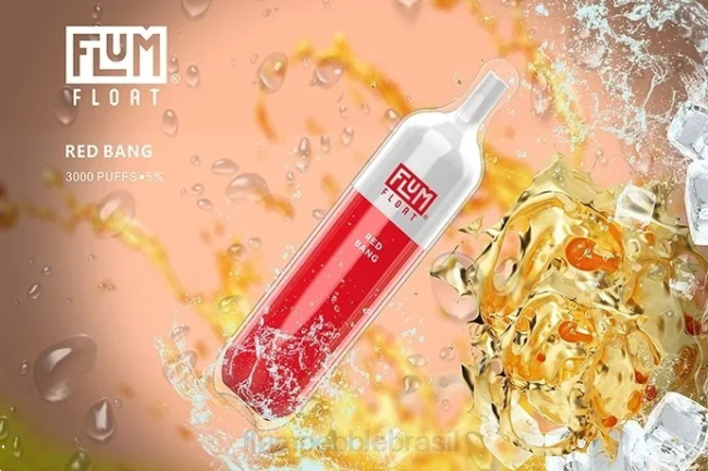 FLUM FLOAT 3.000 baforadas estrondo vermelho 828A67 | FLUM PEBBLE VAPE FLAVORS