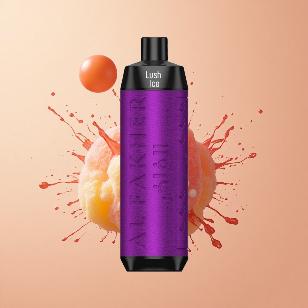 Al Fakher Crown Bar 8000 Crystal Gelo Luxuoso com Bateria 600mah e Cabo USB Type-c