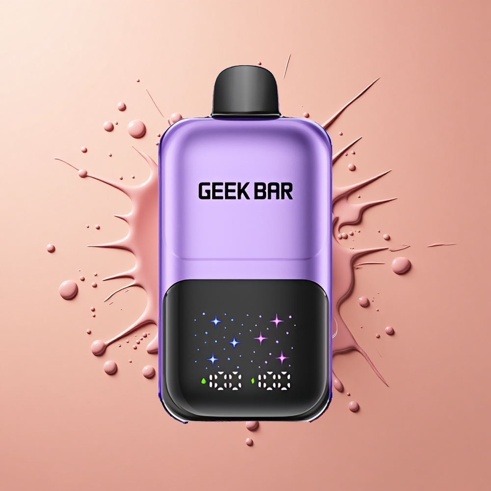 GEEK BAR 2GO 20ml 50000 Uva Framboesa com Tela Interativa e Bateria Recarregável
