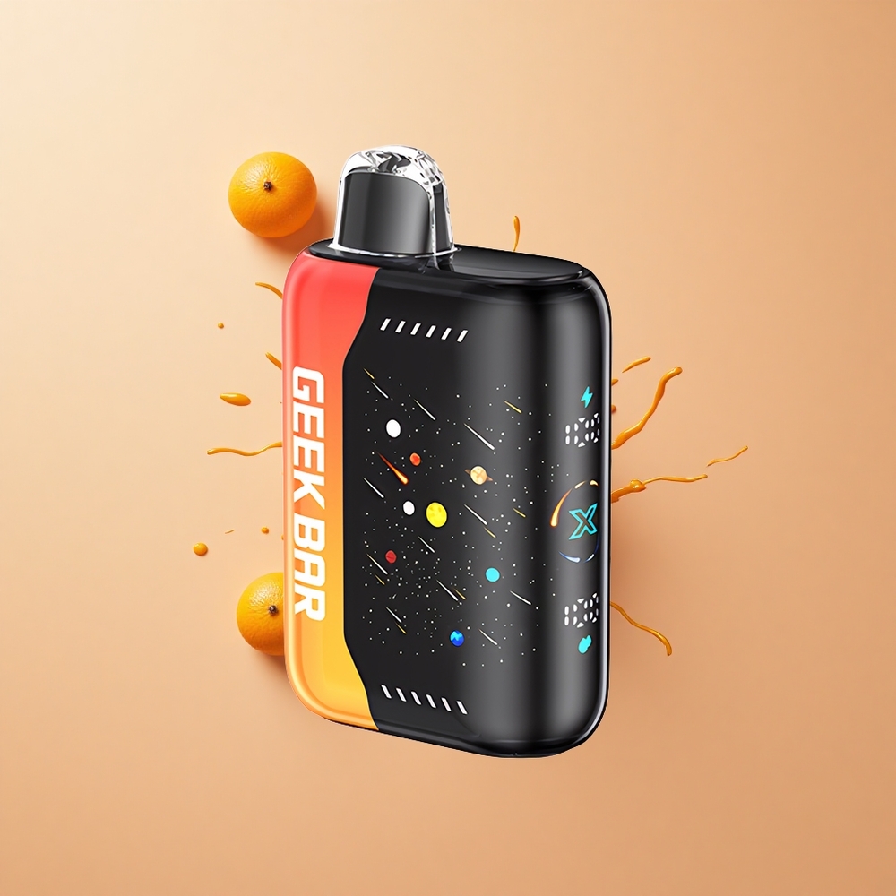 GEEK BAR Pulse X 42K Puffs Meteor Edition Dragão Laranja Sincronia de Potência e Carga Rápida
