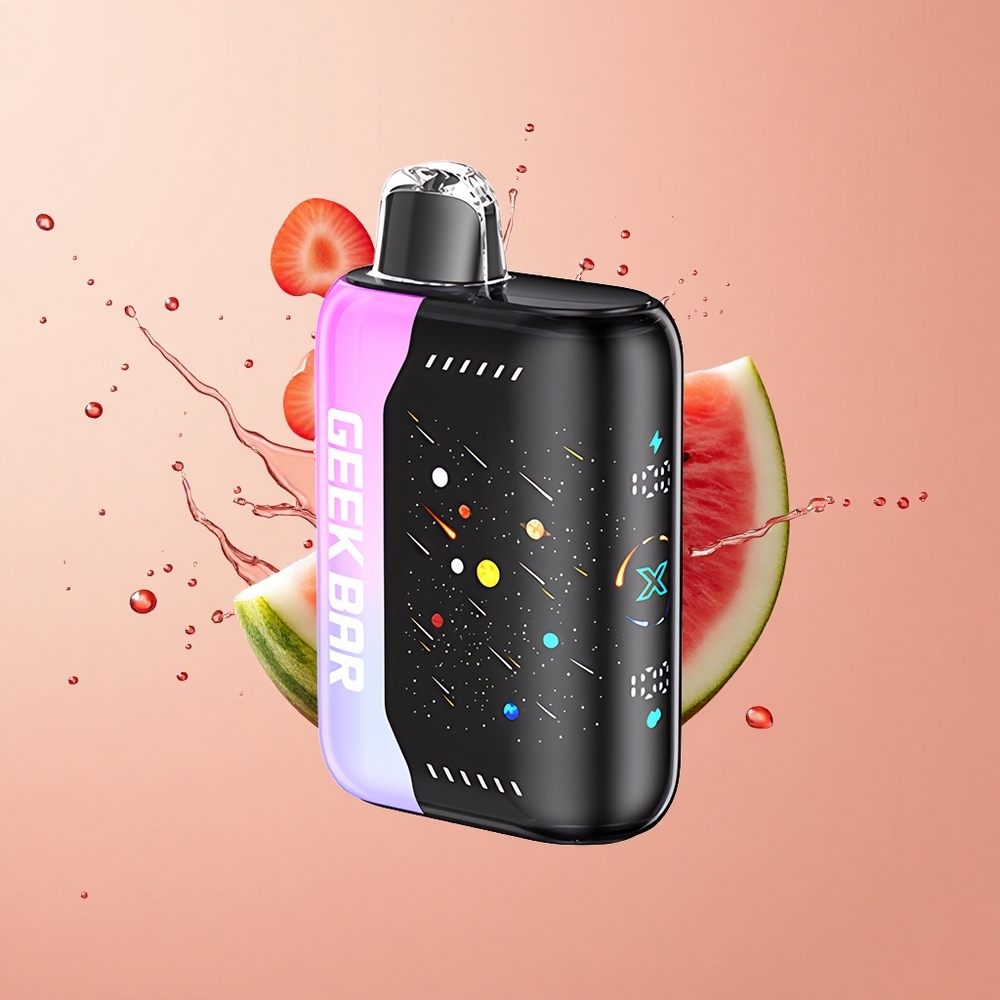 GEEK BAR Pulse X 42K Puffs Meteor Edition Morango Melancia Carga Rápida Tela Curva
