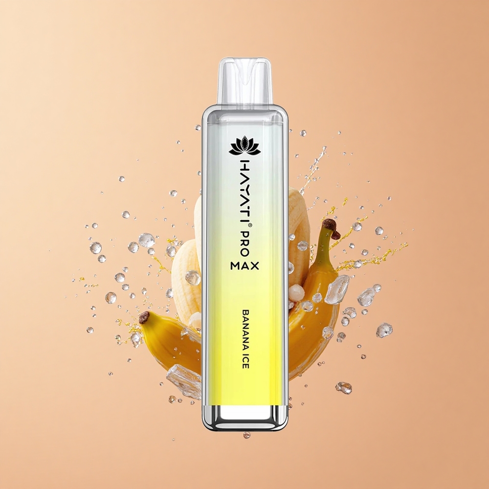 Hayati Pro Max 4000 Banana Gelo com 2 Nicotina e 1400mAh