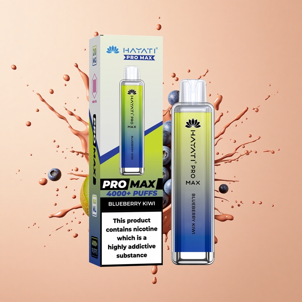 Hayati Pro Max 4000 Mirtilo Kiwi Recarregável 2ml