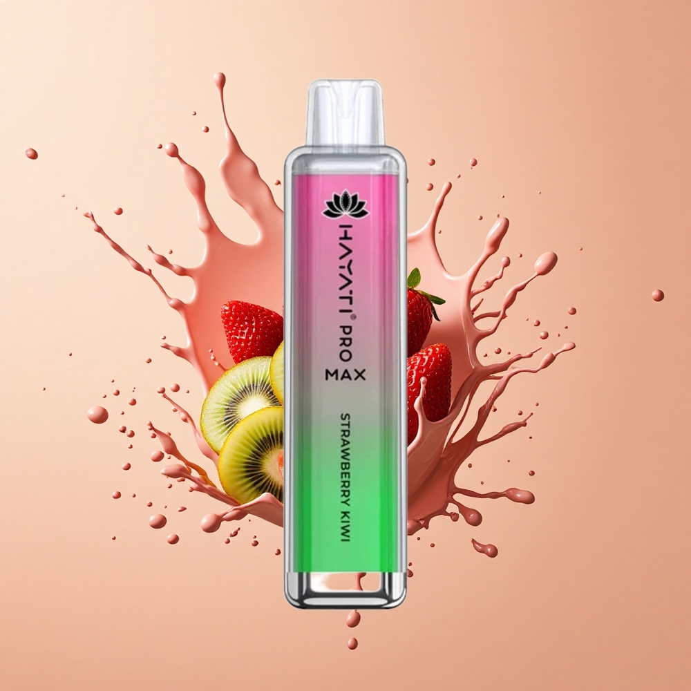 Hayati Pro Max 4000 Morango Kiwi 2 5 Nicotina Recarregável