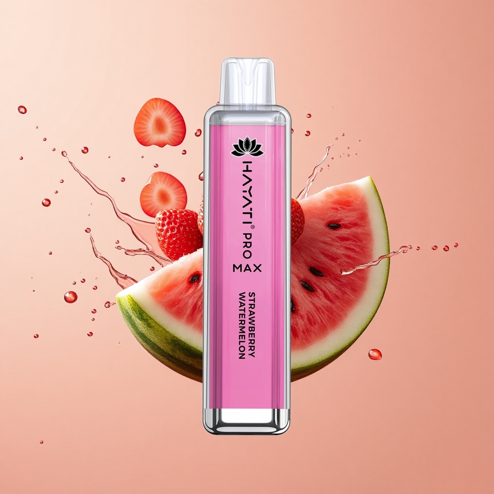Hayati Pro Max 4000 Morango Melancia Dual Coil Recarregável