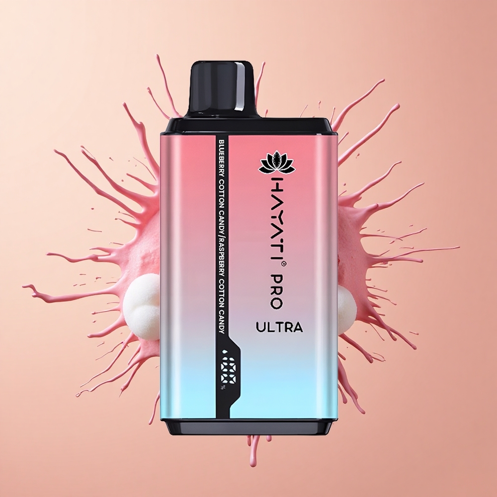 Hayati Pro Ultra 15000 Algodão Doce de Mirtilo e Framboesa com 850mAh e 12ml