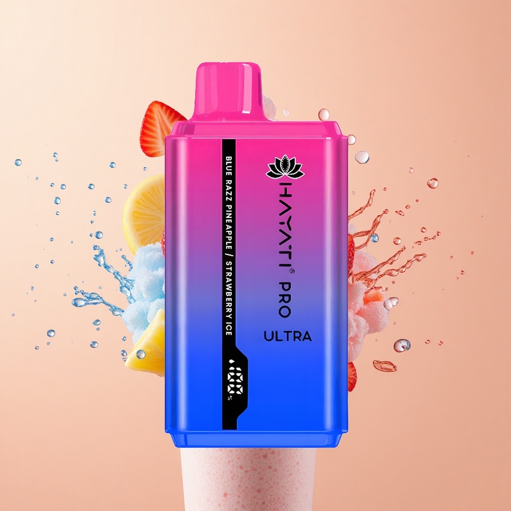 Hayati Pro Ultra 15000 Azul Framboesa Abacaxi Morango Gelo 12ml 2