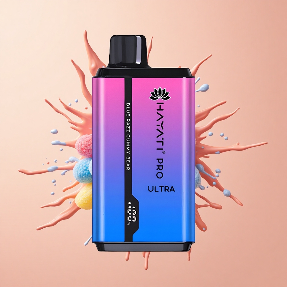 Hayati Pro Ultra 15000 Urso de Goma Azul Framboesa 850mAh 2