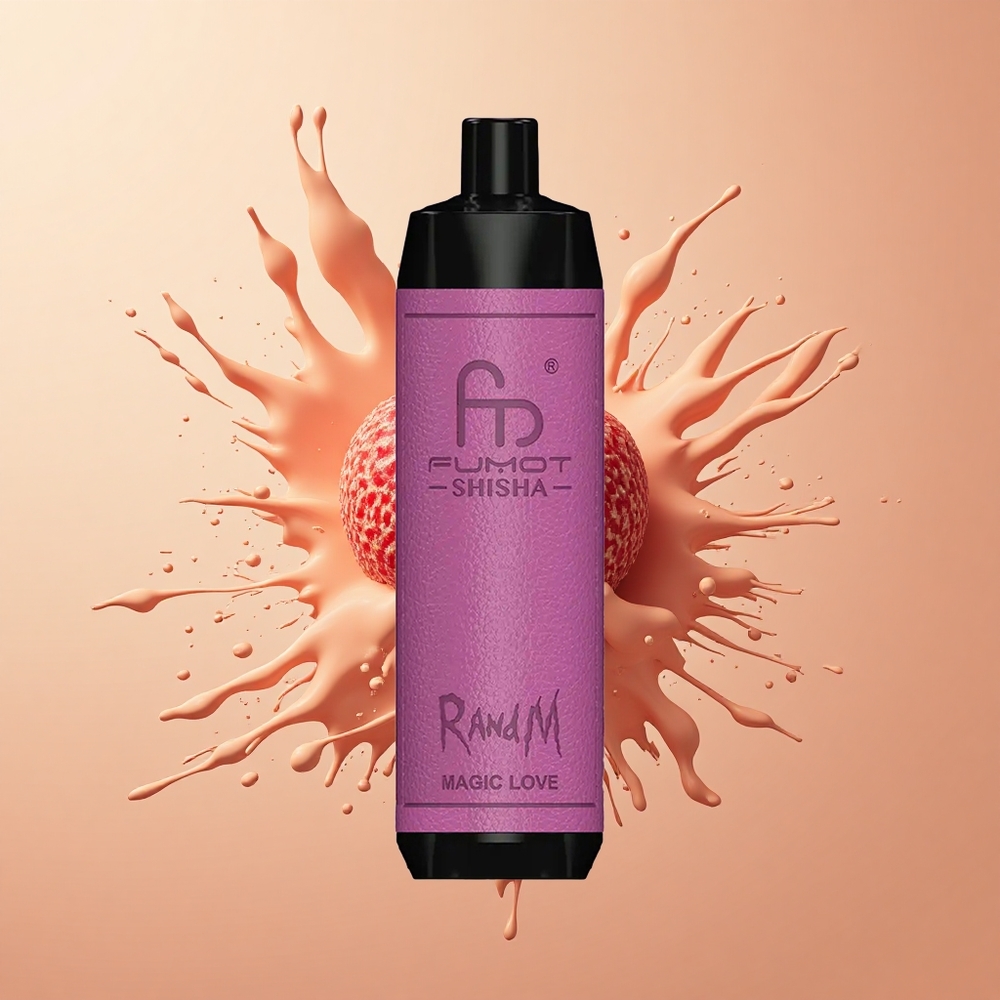 RandM Fumot Shisha 10000 Amor Mágico com LED e Bobina Mesh