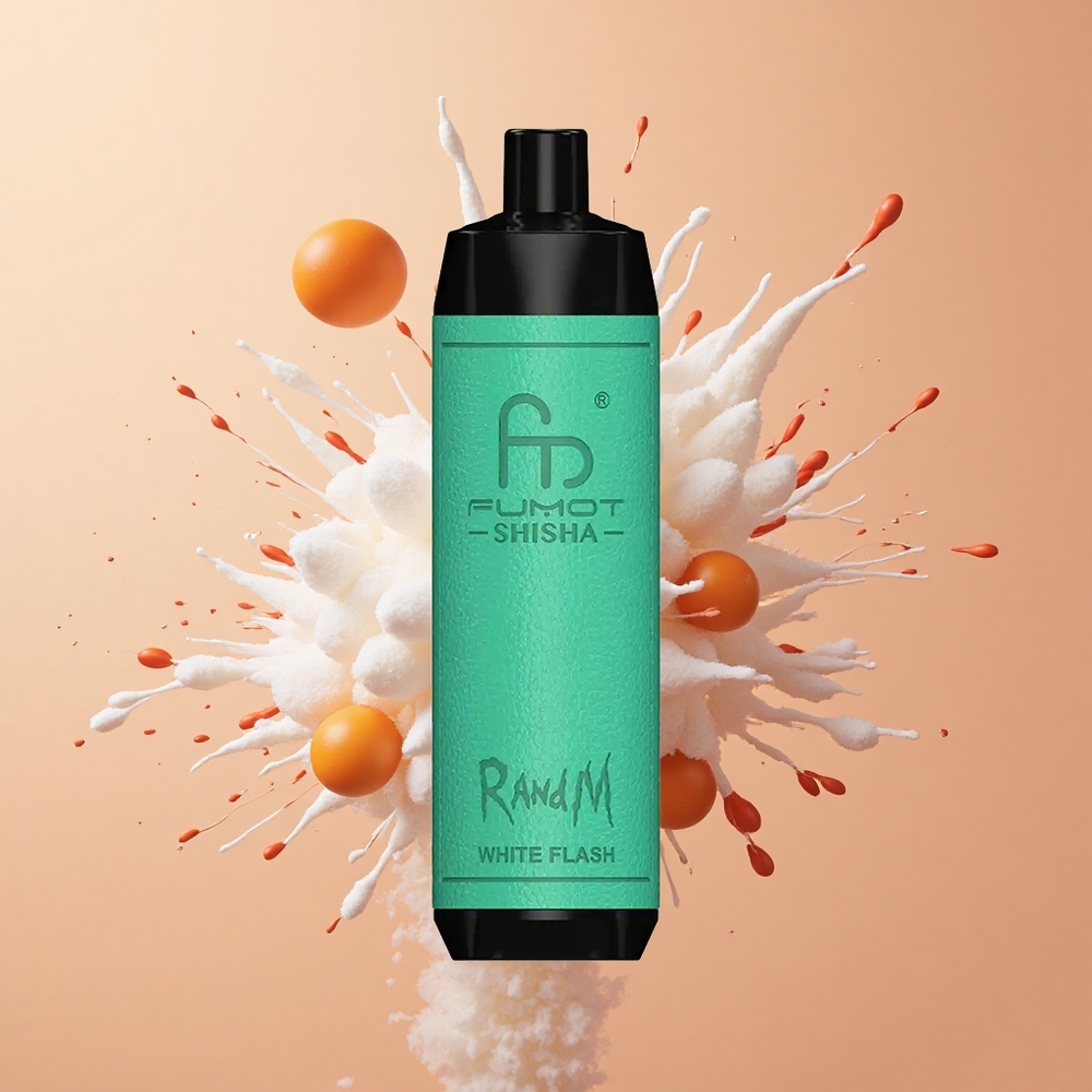 RandM Fumot Shisha 10000 Clarão Branco com Indicador LED e 18ml