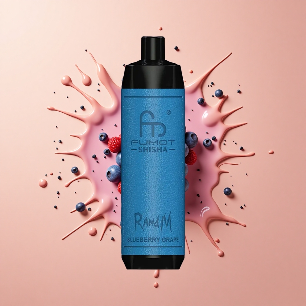 RandM Fumot Shisha 10000 Uva Mirtilo com LED e 06ohm