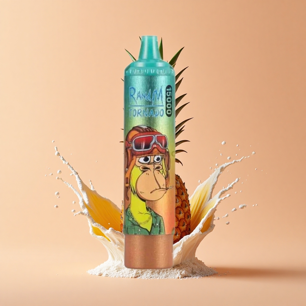 RandM Fumot Tornado 15000 Abacaxi Gelado com LCD e 25ml