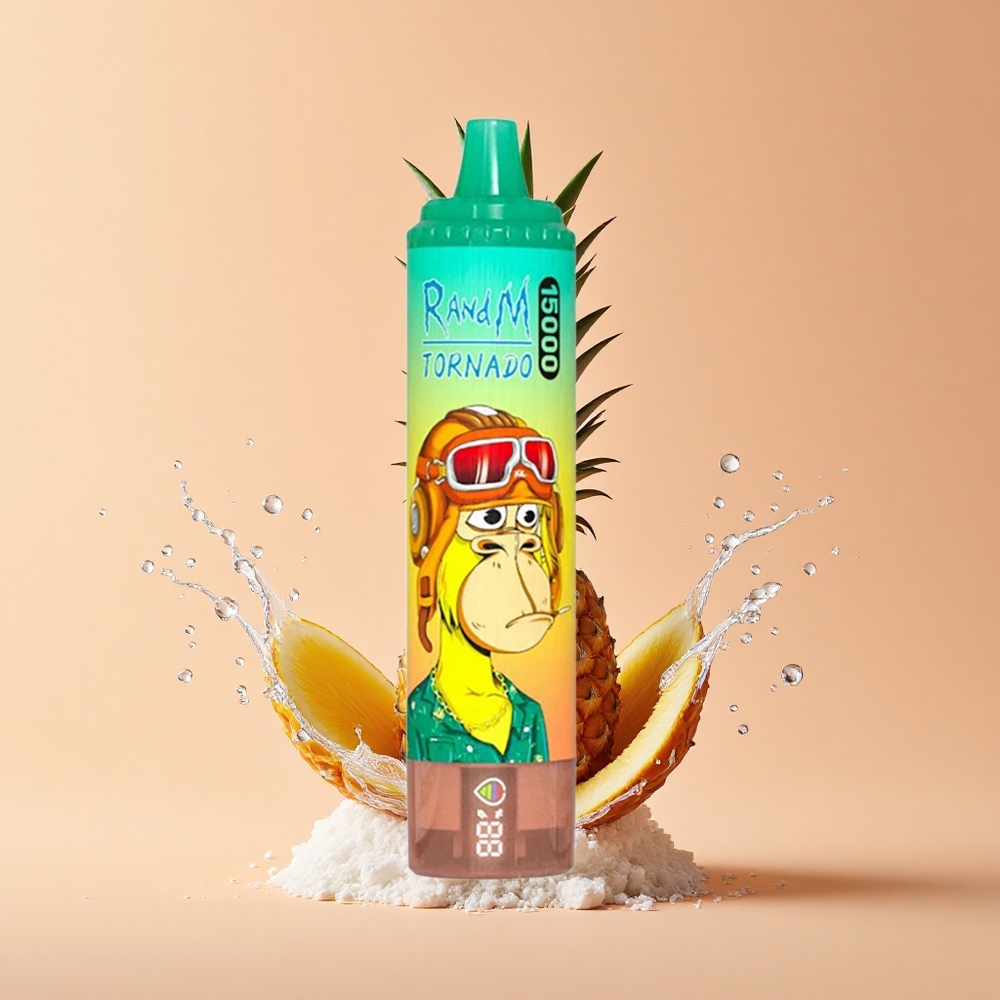 RandM Fumot Tornado 15000 Abacaxi Gelo com 25ml e Mesh Coil