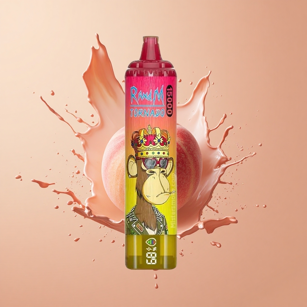 RandM Fumot Tornado 15000 Pêssego Gelado com 25ml e 09 Ohm