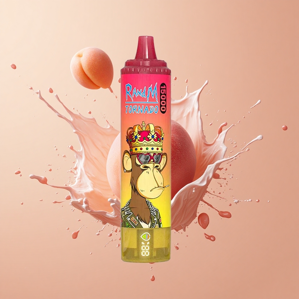 RandM Fumot Tornado 15000 Pêssego Gelo com 25ml e 850mAh