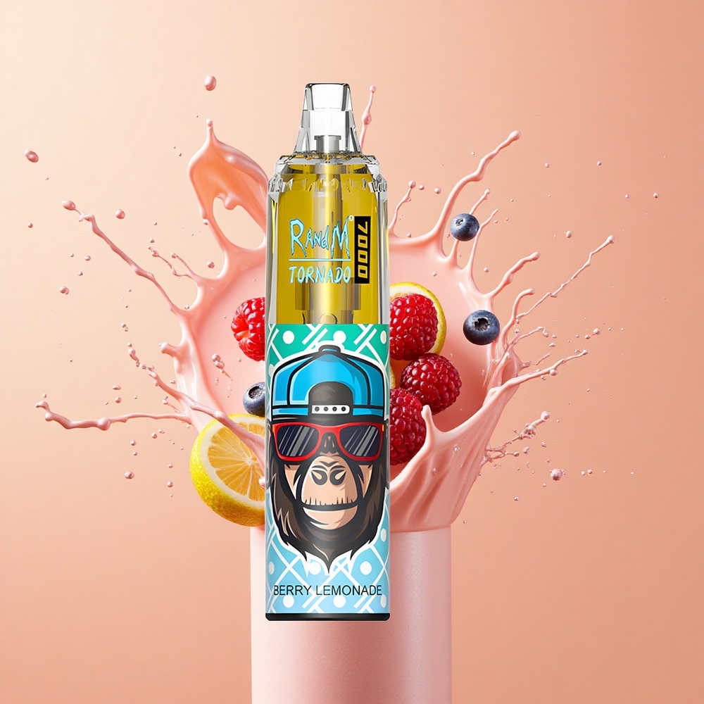 RandM Fumot Tornado 7000 Limão Silvestre com Ajuste de Ar e Bobina em Malha