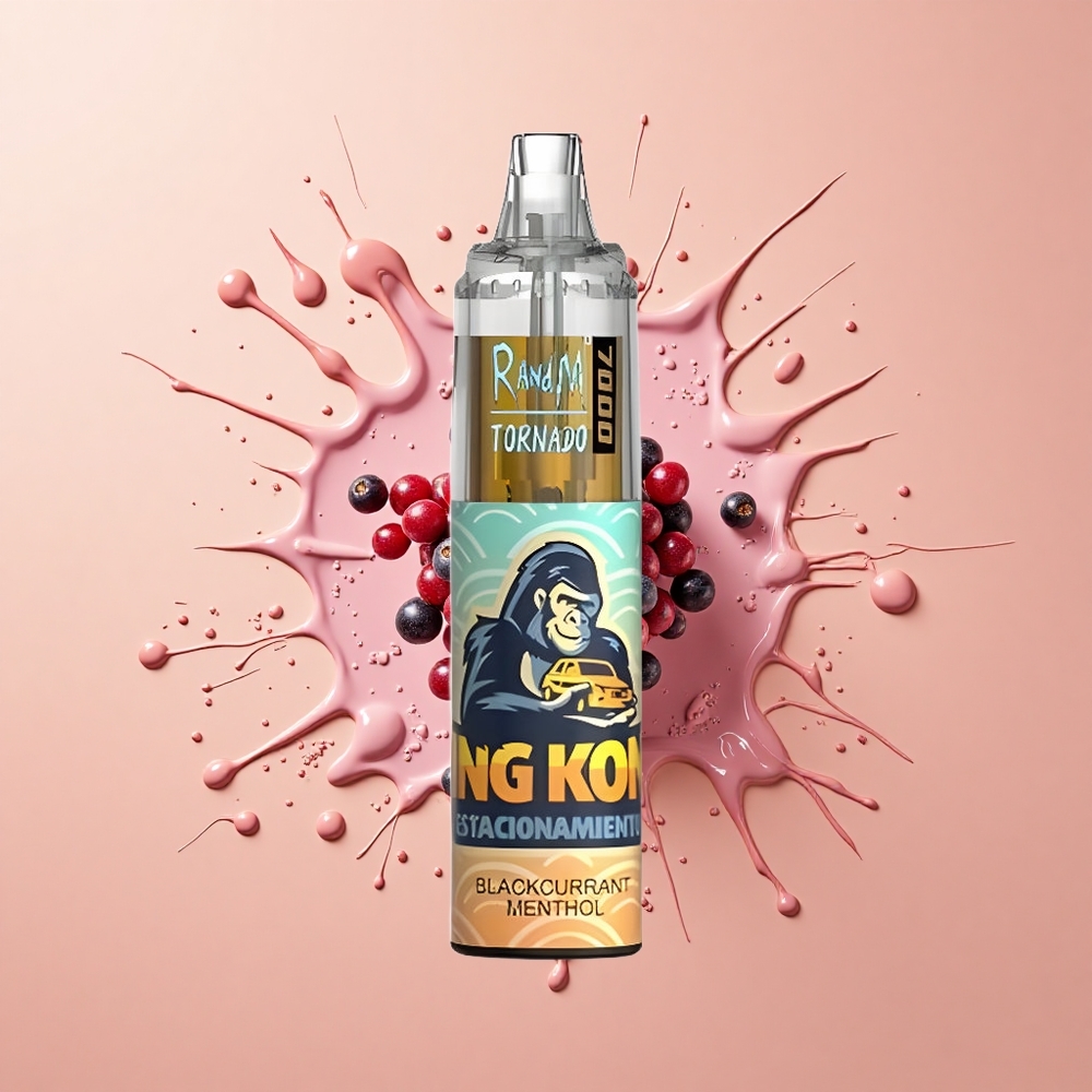 RandM Fumot Tornado 7000 Mentol Cassis com Bateria 850 MAH e Bobina Mesh