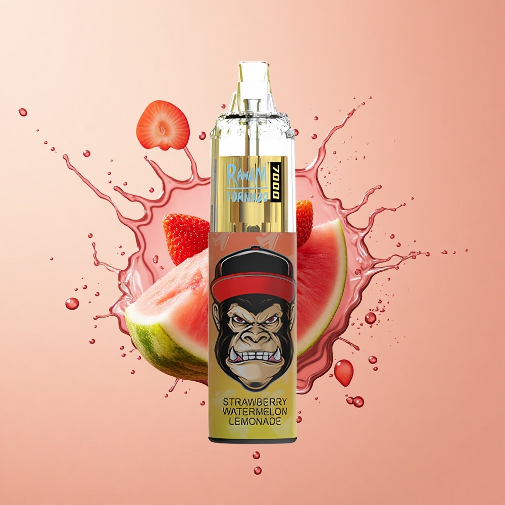 RandM Fumot Tornado 7000 Morango Melancia Limonada com Coil Mesh e Porta Type-C