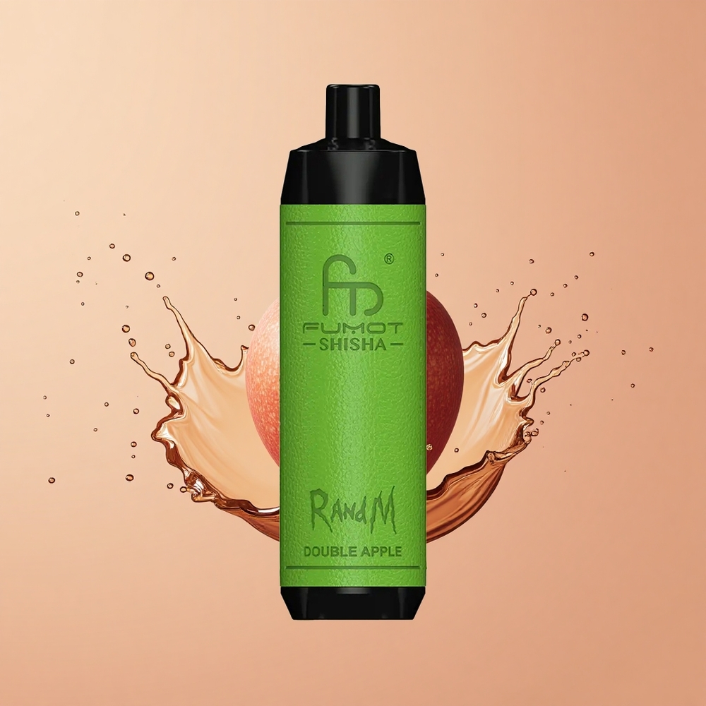 RandM Fumot Shisha 10000 Maçã Dupla com Indicador LED e Bateria 850mAh