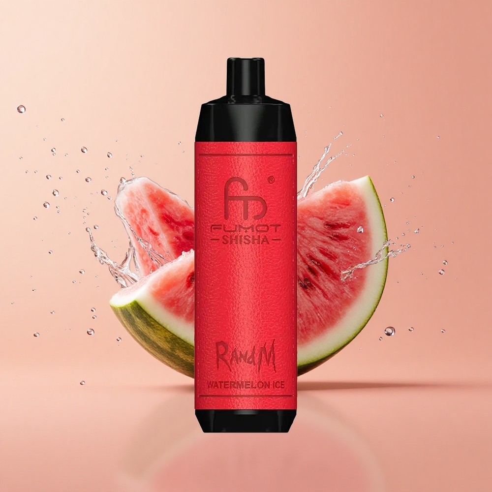 RandM Fumot Shisha 10000 Melancia Gelo com LED e 06ohm