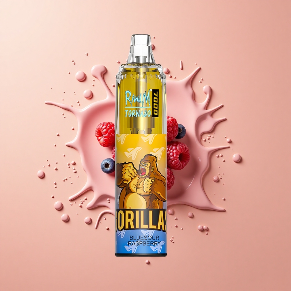 RandM Fumot Tornado 7000 Framboesa Bluesour Mesh Ajustável