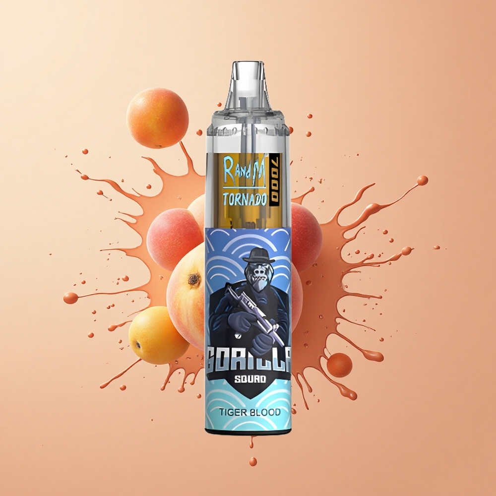 RandM Fumot Tornado 7000 Sangue de Tigre 14 ML Tipo-C com Ajuste de Ar