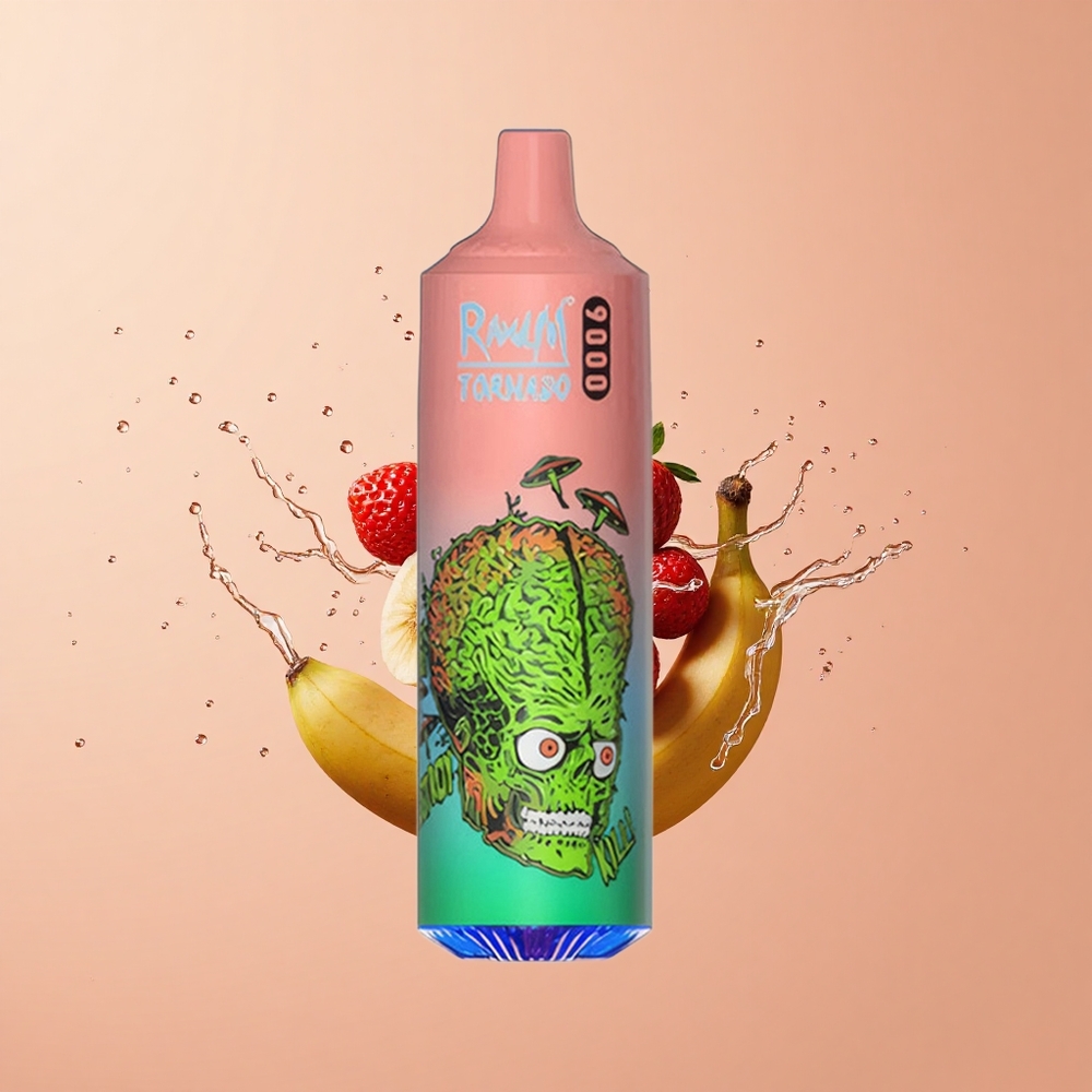 RandM Fumot Tornado 9000 Morango Banana 18 mL Tela RGB