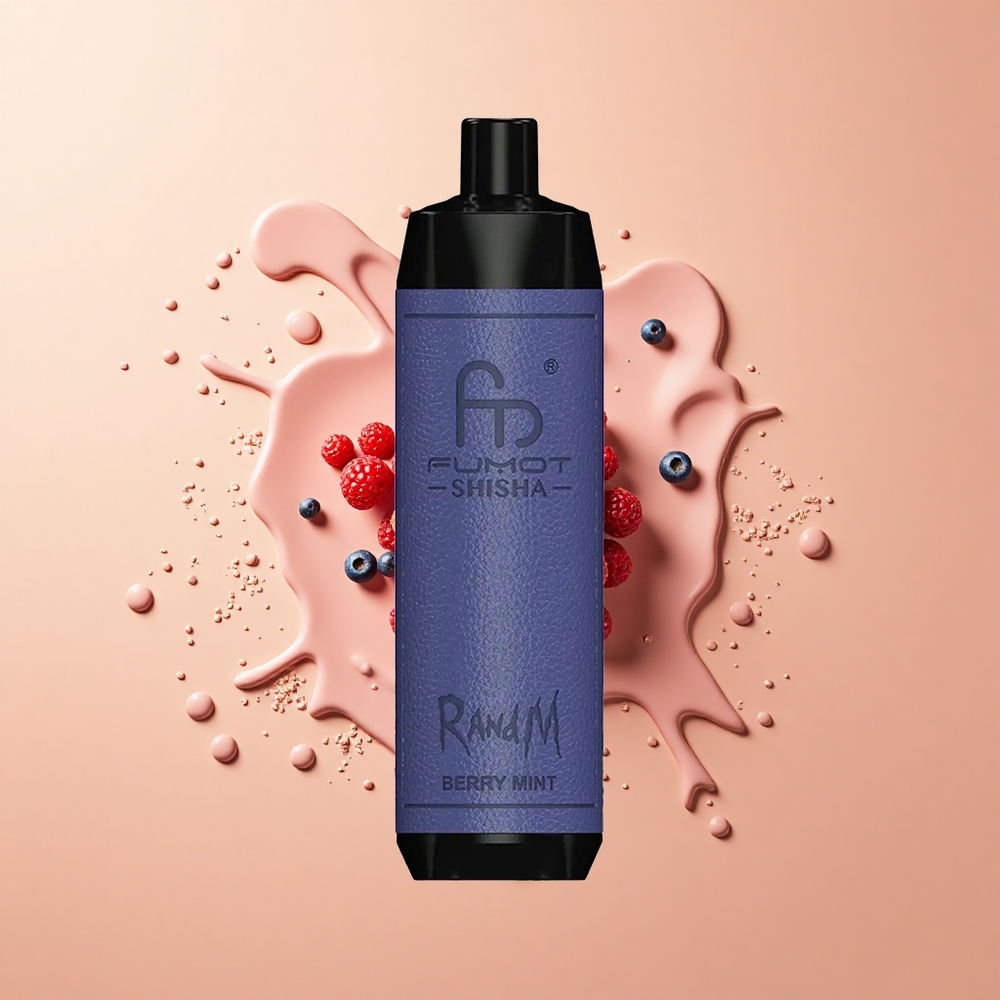 RandM Fumot Shisha 10000 Menta da Bagaceira com LED e Tipo-C