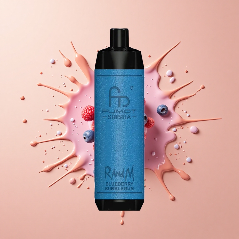 RandM Fumot Shisha 10000 Mirtilo Chiclete LED Tipo-C