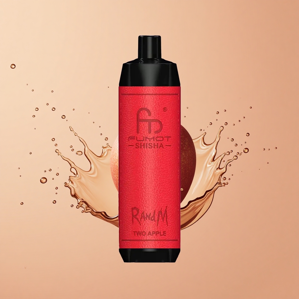 RandM Fumot Shisha 10000 Duas Maçãs LED Indicador e 06ohm Malha Bobina