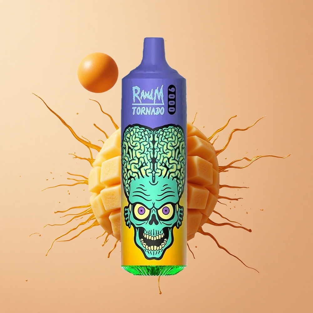 RandM Fumot Tornado 9000 Manga de Palha com Bateria Recarregável e Bobina em Malha