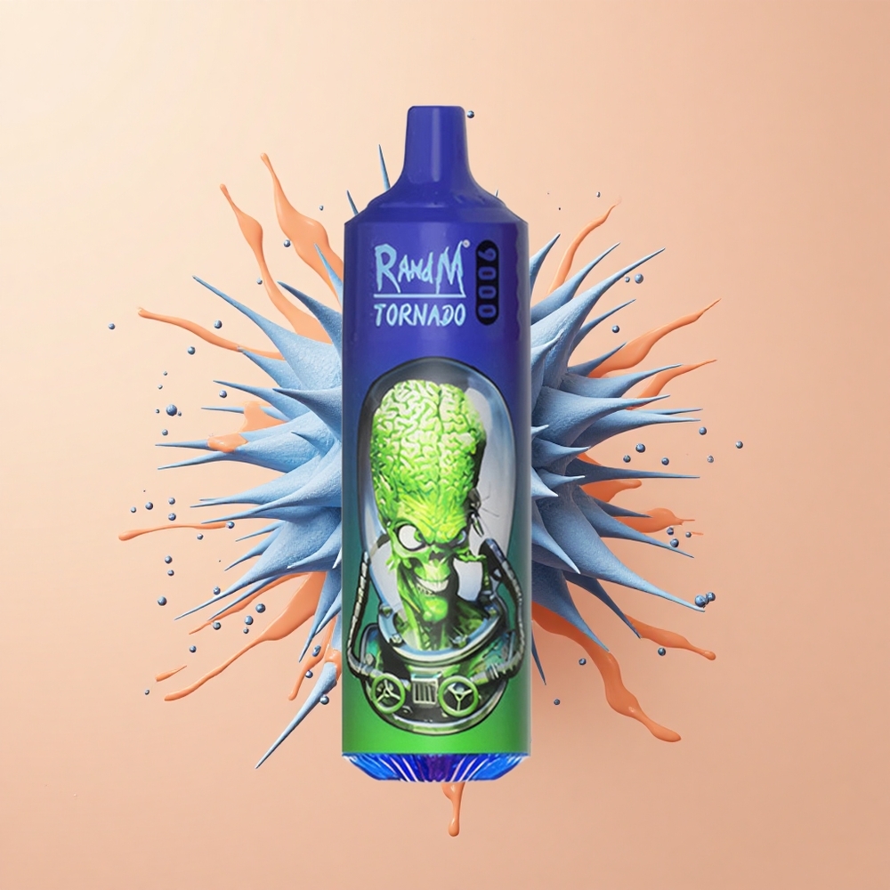 RandM Fumot Tornado 9000 Mr Azul Giro Reluzente 18mL Malha