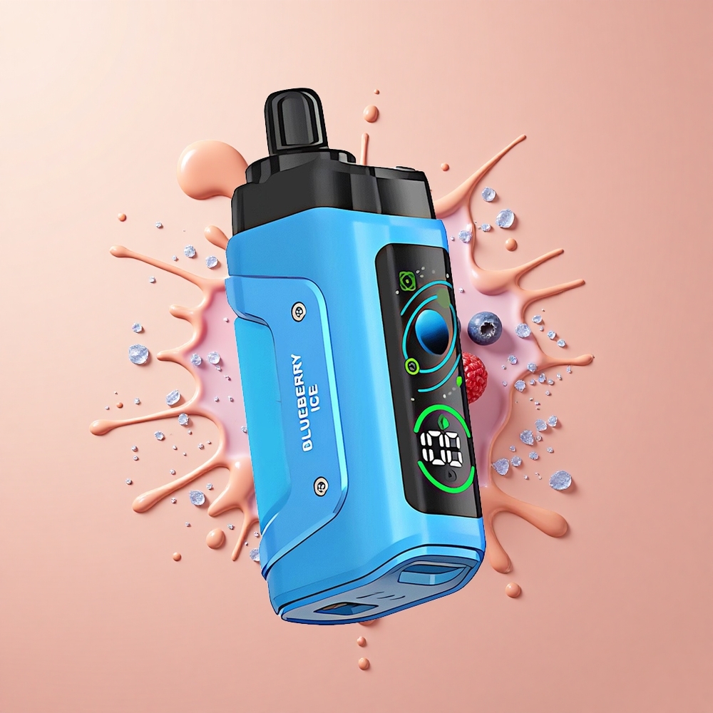 Razz Bar 45000 Gelado de Mirtilo com Coil Mesh e Força de Nicotina