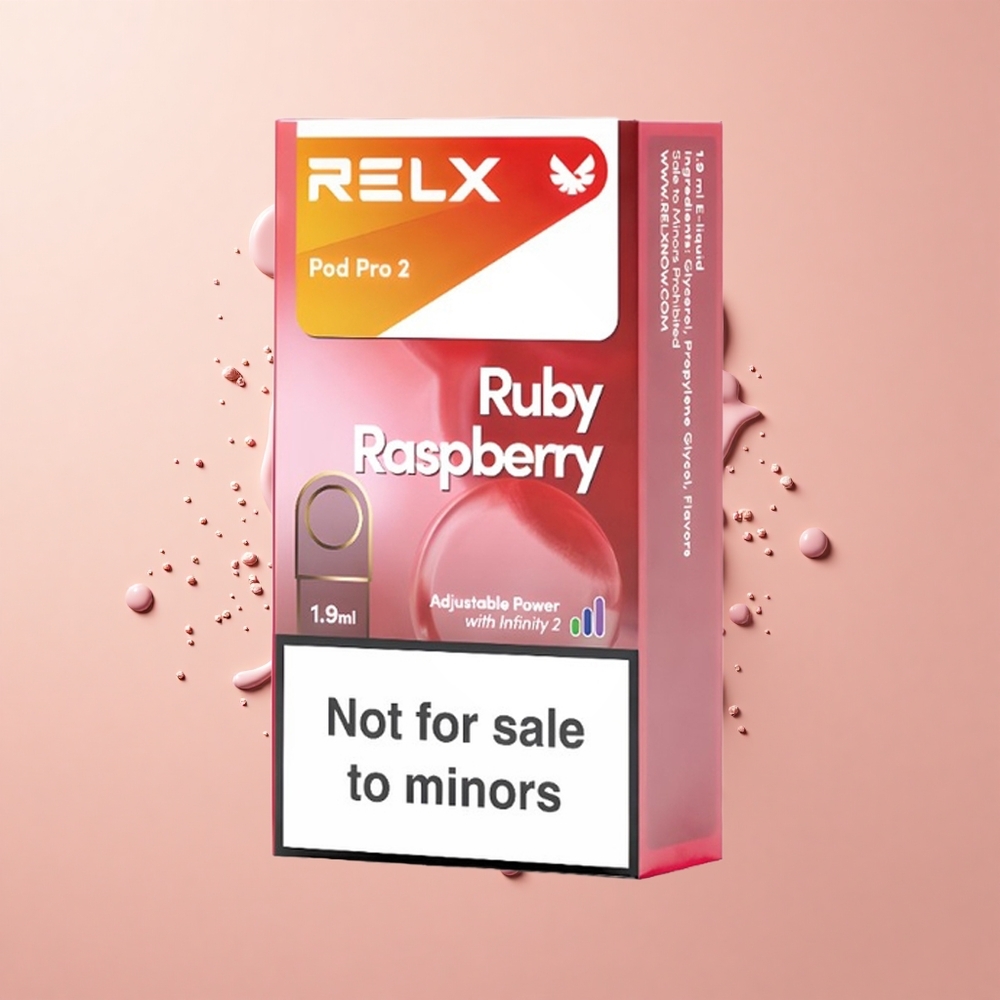Relx Pod Pro 2 Vape Device Framboesa Azul Modo Eco 19ml 2 Unidades