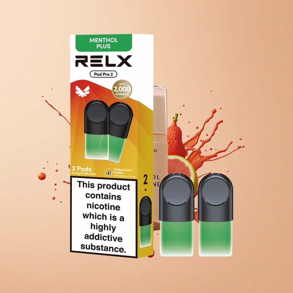Relx Pod Pro 2 Vape Device Menta-Mentol Plus Pro 2 19ml 3 Modos